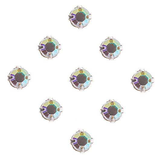 Preciosa Sew-on Rhinestones - ss20 Rose Montees - Crystal AB (12)