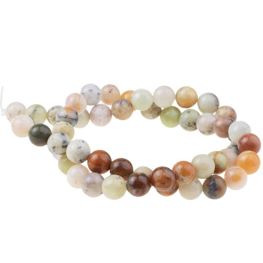 Golden Sage Agate   8mm Round 16in