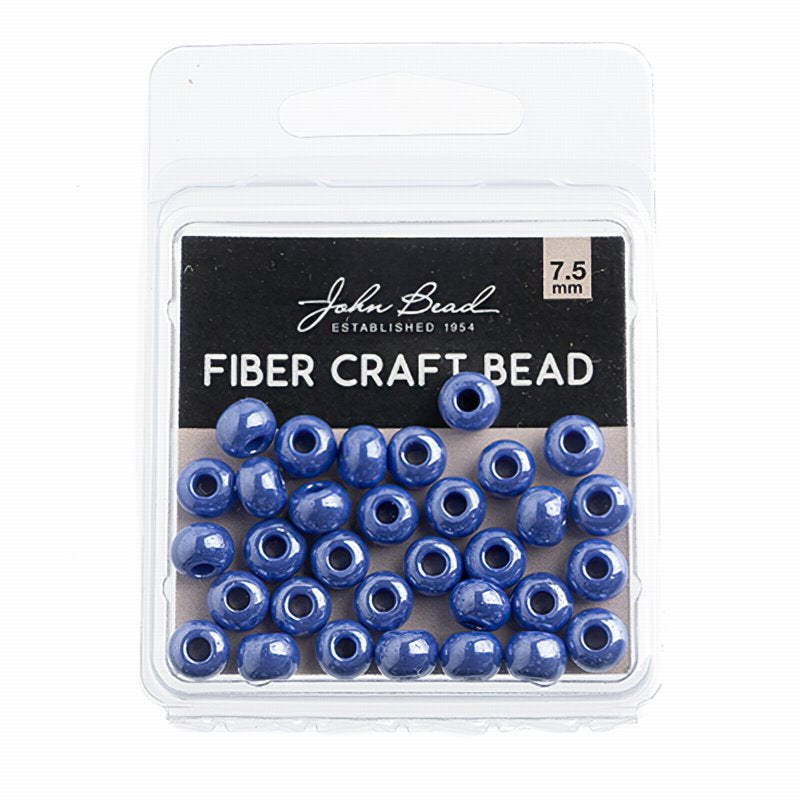 Czech Seed beads - 31/0 (7mm) - Fiber Craft Seed Bead - Royal Blue Lustre (Pack)