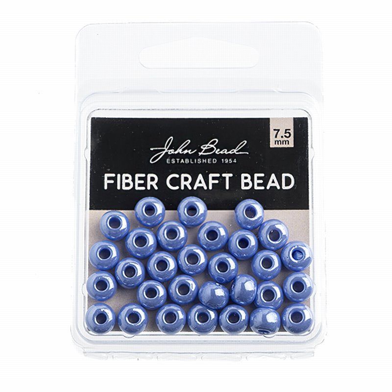 Czech Seed beads - 31/0 (7mm) - Fiber Craft Seed Bead - Pale Blue Lustre (Pack)