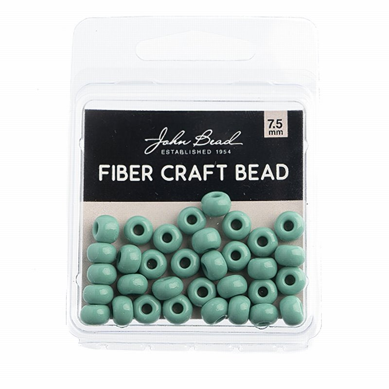Czech Seed beads - 31/0 (7mm) - Fiber Craft Seed Bead - Green Turquoise (Pack)