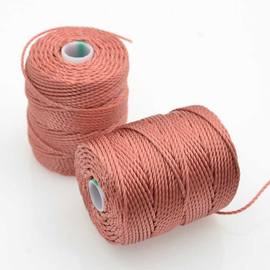 C-Lon Bead Cord - Copper Rose - Heavy