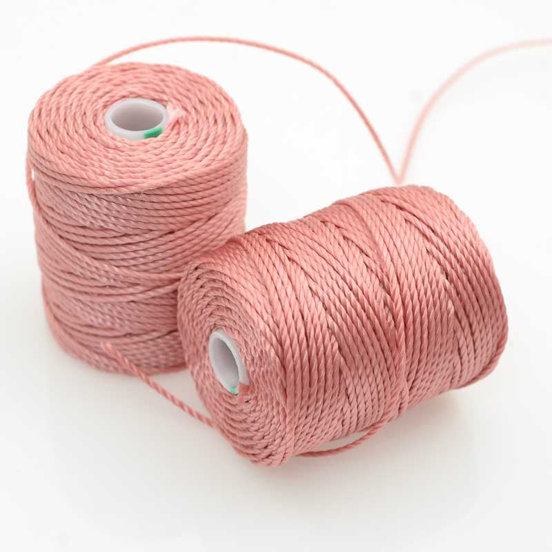 C-Lon Bead Cord - Rose - Heavy