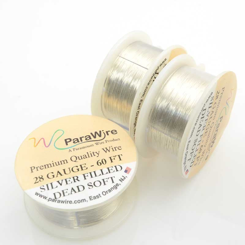 ParaWire - 28ga Round Wire - Dead Soft - Silver Filled 10+ (Spool ...