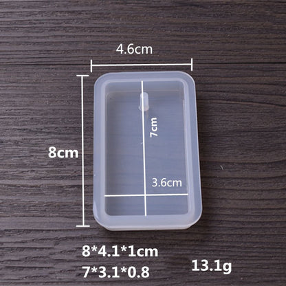 Mold - 31x70mm Pendant Rectangle with Hole