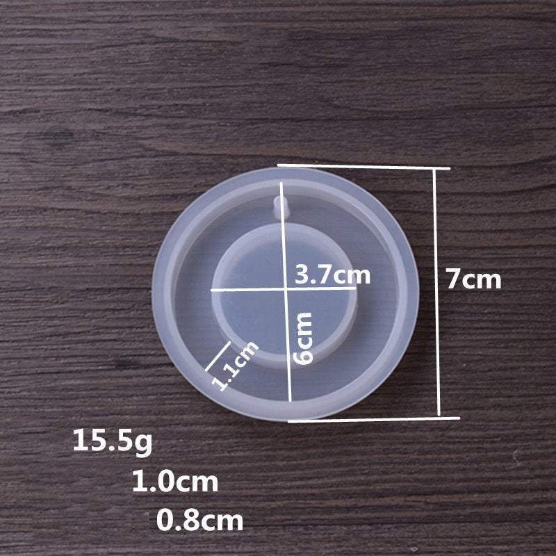 Mold - 60mm Pendant Donut with Hole