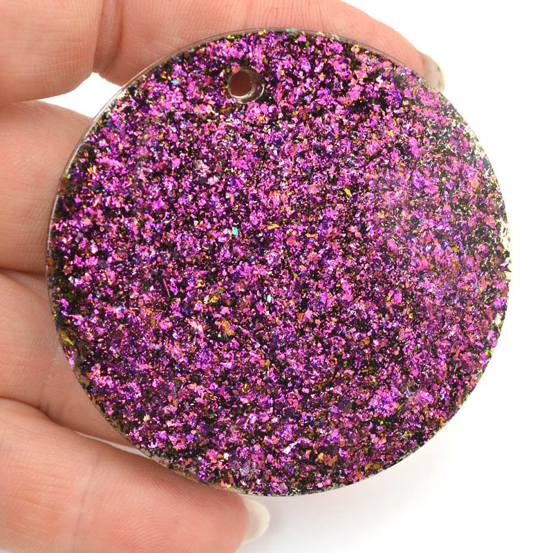 Mold - 60mm Pendant Round with Hole