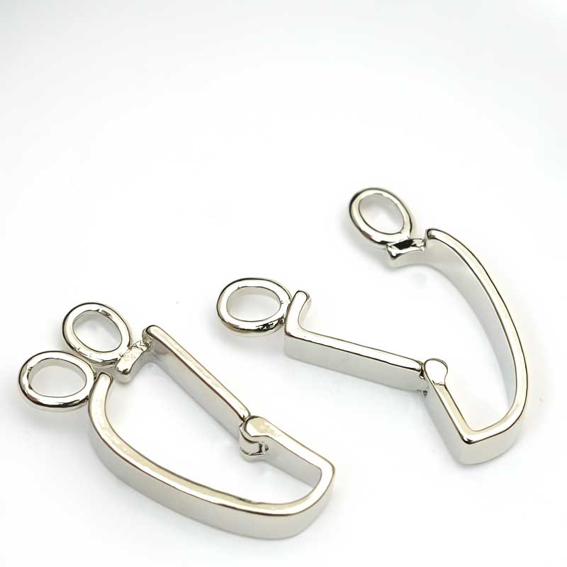 Bail -  Hinged - for Donut Pendant - Silverplated