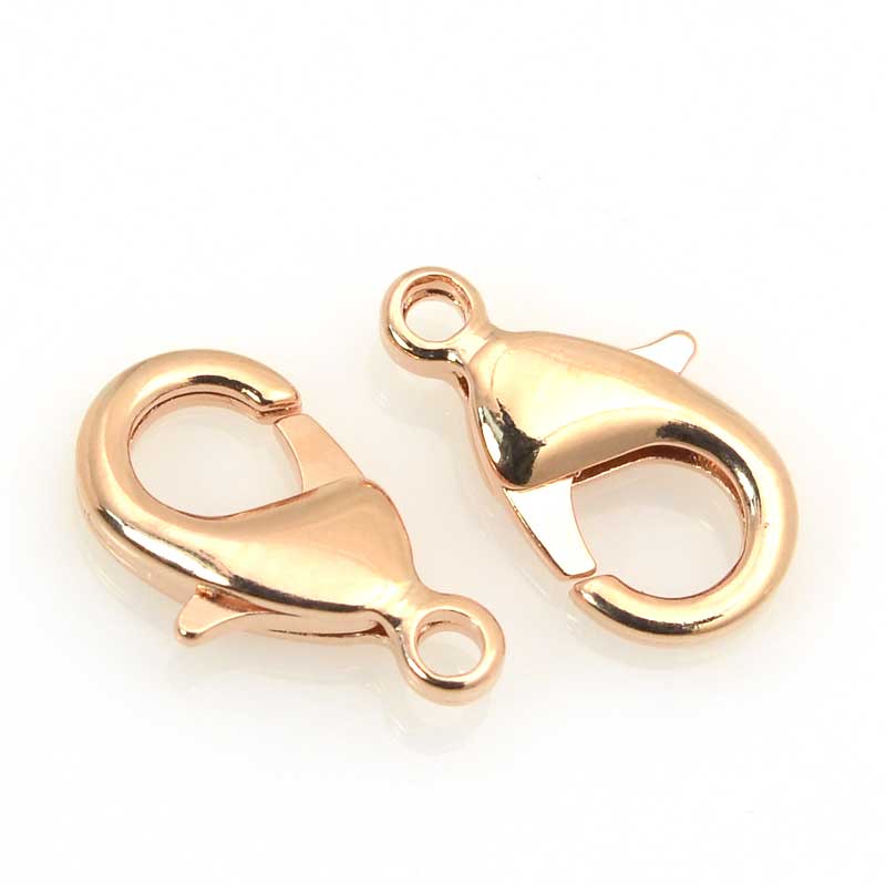 Lobster Clasp - 15mm  - Rose Gold
