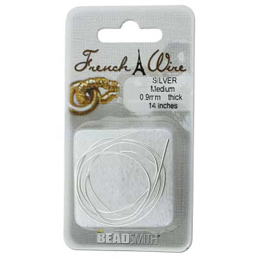 French Wire -  Medium - Silver (Pack)