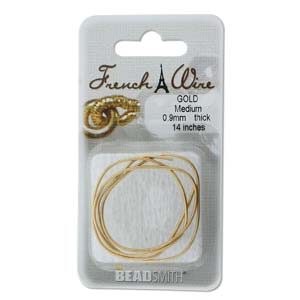 French Wire -  Medium - Goldplated (Pack)