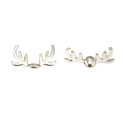 Bead Cap Antlers - Sterling Silver