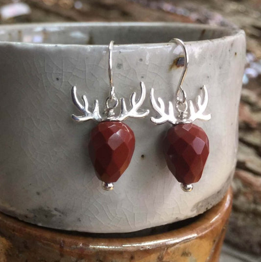 Bead Cap Antlers - Sterling Silver