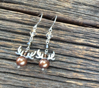 Bead Cap Antlers - Sterling Silver