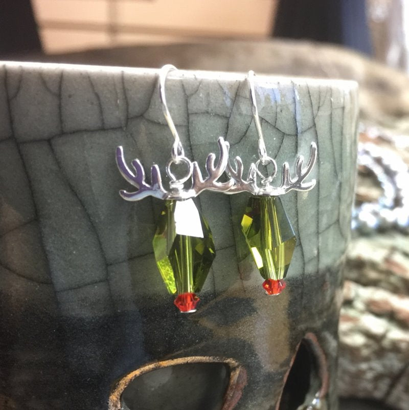 Bead Cap Antlers - Sterling Silver