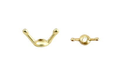 Bead Cap Antennae Cap - Vermeil