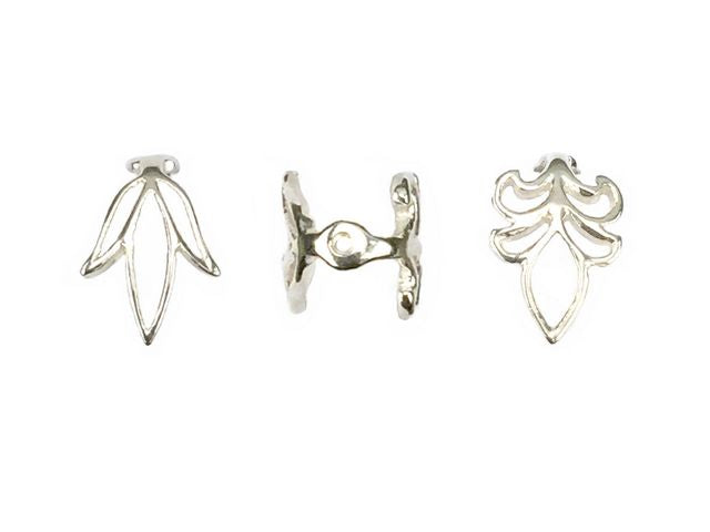 Bead Cap Irises Cap - Sterling Silver