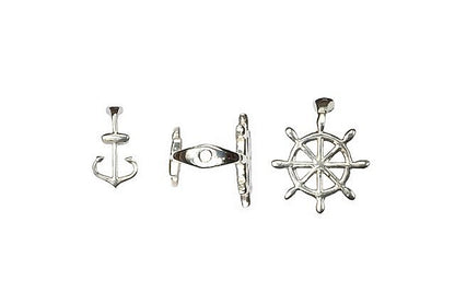 Bead Cap Seafaring - Sterling