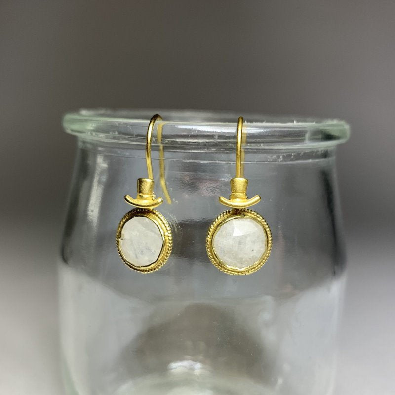 Earring -  Top Hat Earwire - Sterling Silver (Pair)