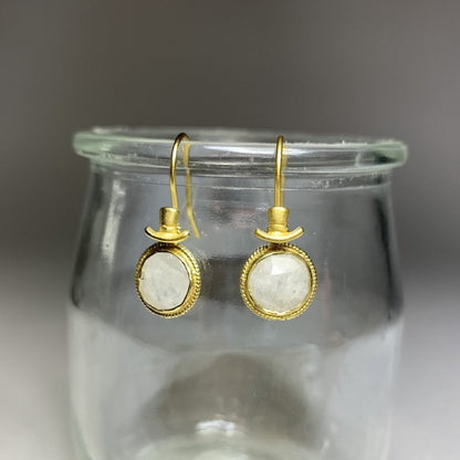 Earring -  Top Hat Earwire - Sterling Silver (Pair)