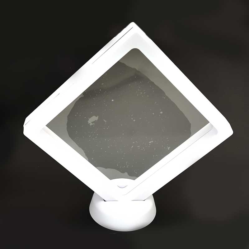 Display Stands - 4in Square Floating Display Box Frame - White
