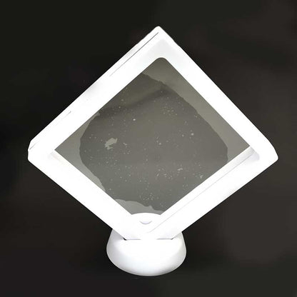 Display Stands - 4in Square Floating Display Box Frame - White