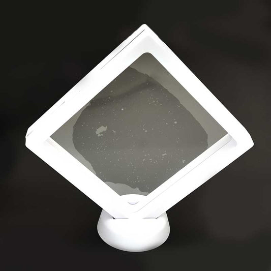 Display Stands - 4in Square Floating Display Box Frame - White