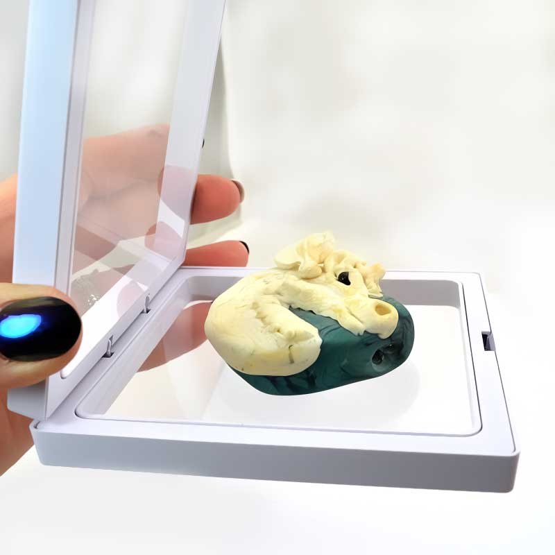 Display Stands - 4in Square Floating Display Box Frame - White