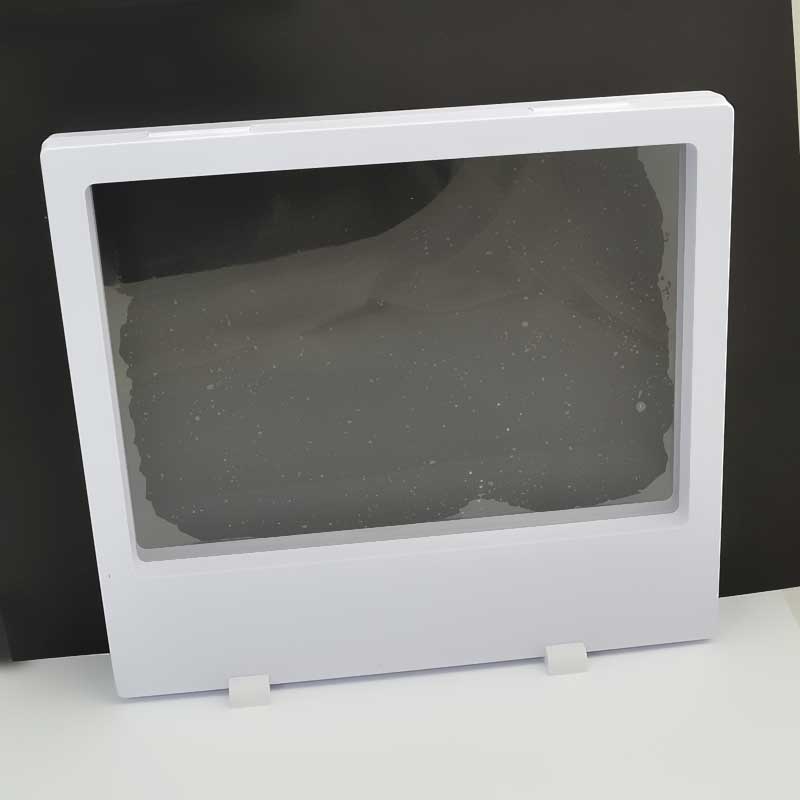 Display Stands - 7in Rectangle Floating Display Box Frame - White