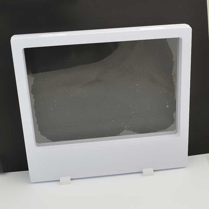 Display Stands - 7in Rectangle Floating Display Box Frame - White