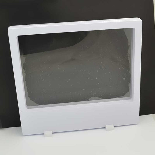 Display Stands - 7in Rectangle Floating Display Box Frame - White