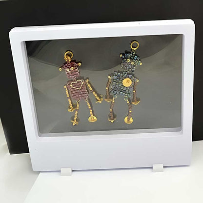 Display Stands - 7in Rectangle Floating Display Box Frame - White