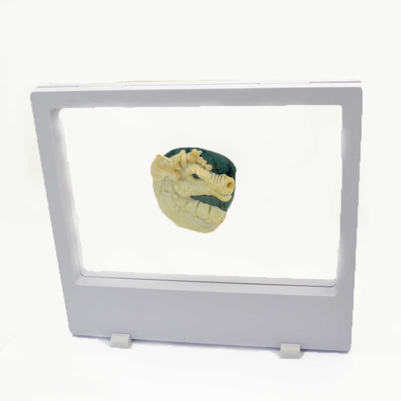 Display Stands - 7in Rectangle Floating Display Box Frame - White