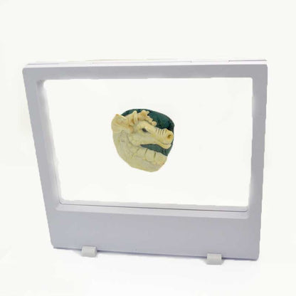 Display Stands - 7in Rectangle Floating Display Box Frame - White