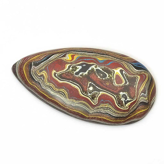 OOAK Cabochon -  Freeform Tear Drop - Fordite - Corvette