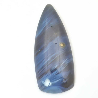 OOAK Cabochon -  Freeform Shield - Leland Blue