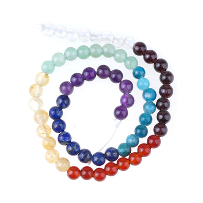 Chakra Mixed Stone   6mm LH Round 16in