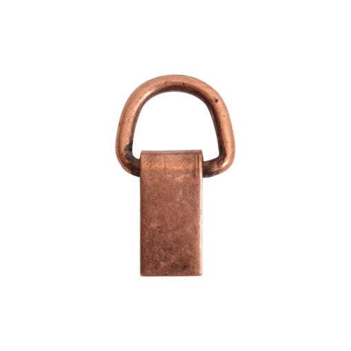 Bail -  Hinged Loop and Tab - Antiqued Copper (2)