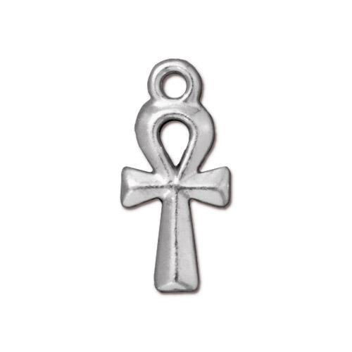 Charm Ankh Bright Rhodium 2