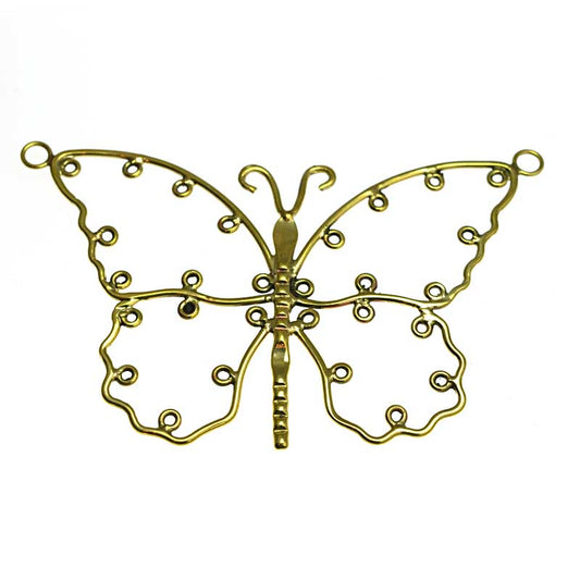 Pendant -  Butterfly Armature Style B - Bright Brass