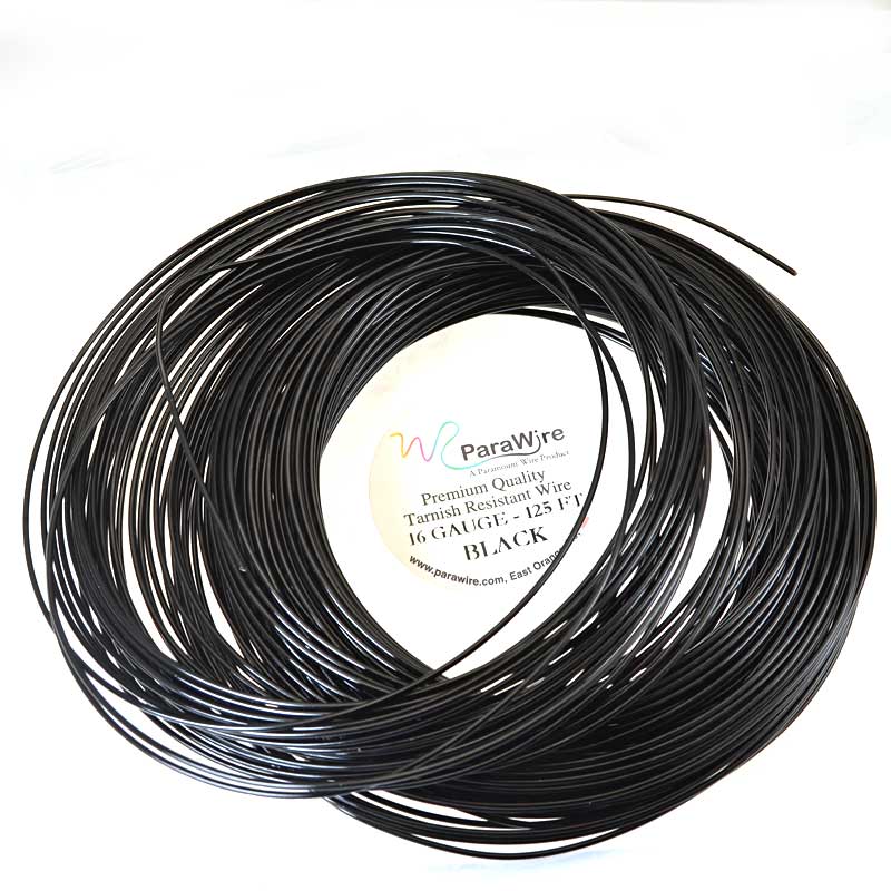 Craft Wire - 16ga - Black (Parawire)