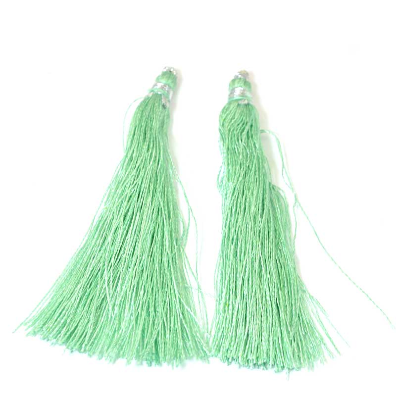 Components - 80mm Tassels - Celery