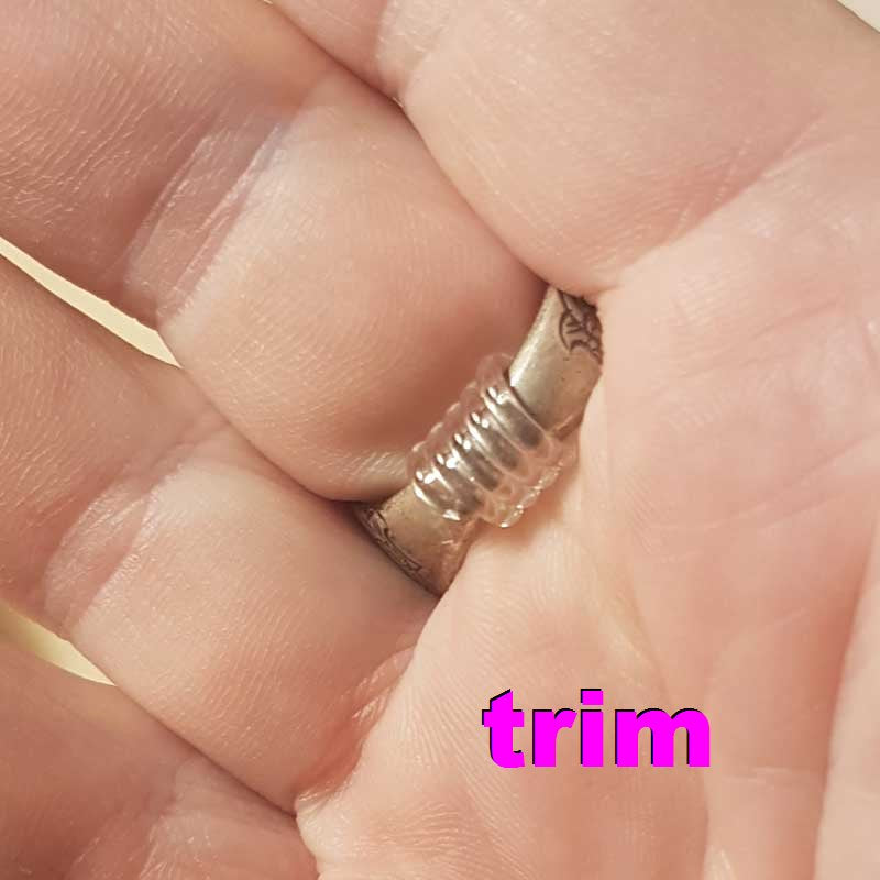 Ring Re-Sizer -  Plastic Coil - Clear (4)