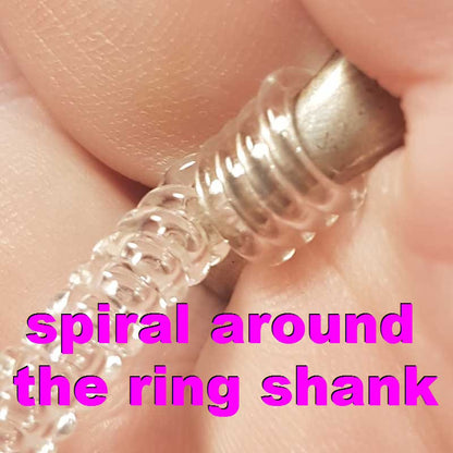 Ring Re-Sizer -  Plastic Coil - Clear (4)
