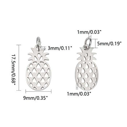 Pineapple Charm Stainless Steel 2