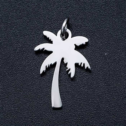 Palm Tree Charm Stainless Steel 2