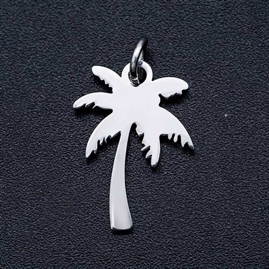 Palm Tree Charm Stainless Steel 2