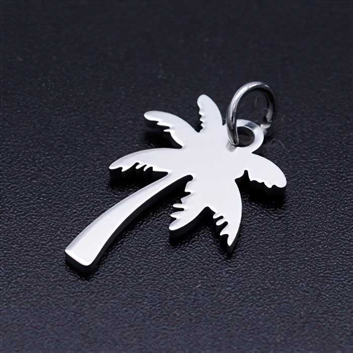 Palm Tree Charm Stainless Steel 2