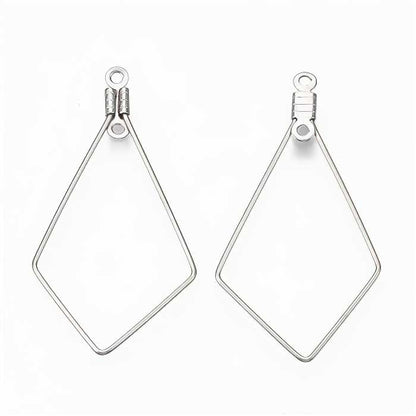 Earring Frame -  Kite - Stainless Steel (10)