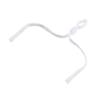 PPE - Mask Supplies -  Flat Elastic Ear Straps with Adjuster - White (10)